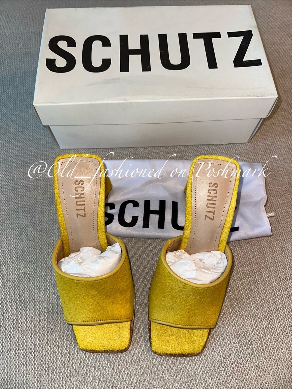 SCHUTZ Leather Lizah Sandals - Yellow - Picture 5 of 11